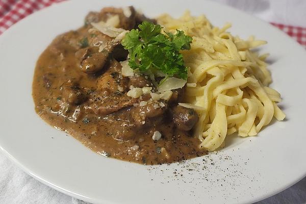 Tagliatelle with Steak Beef