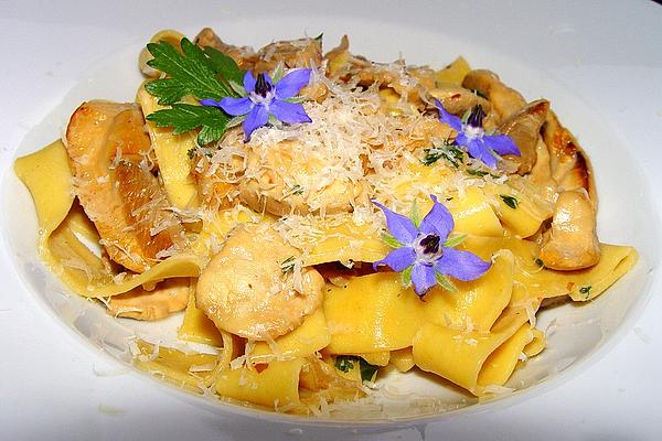 Tagliatelle with Two Types Of Mushrooms