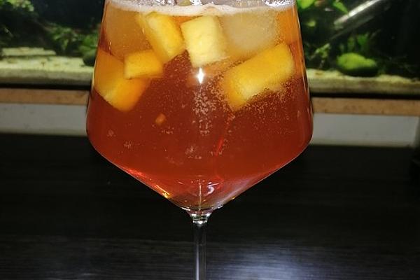 Tea Cooler with Rum and Pineapple