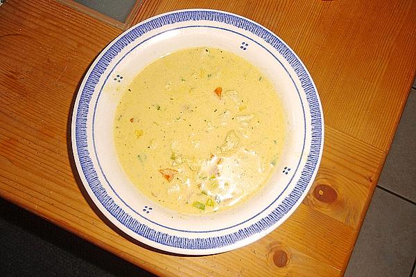 Thai Curry Soup with Coconut Milk