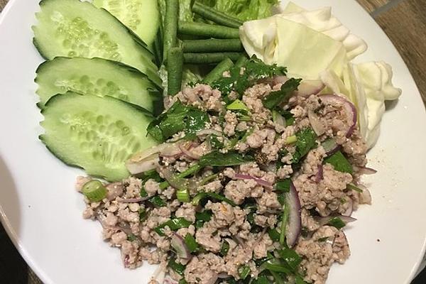 Thai Larb Salad – Lukewarm Thai Minced Meat Salad