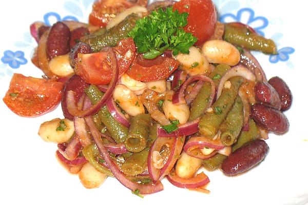 Three Kinds Of Bean Salad with Fiery Dressing