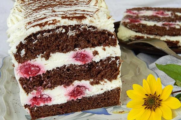 Tiramisu Raspberry Cake