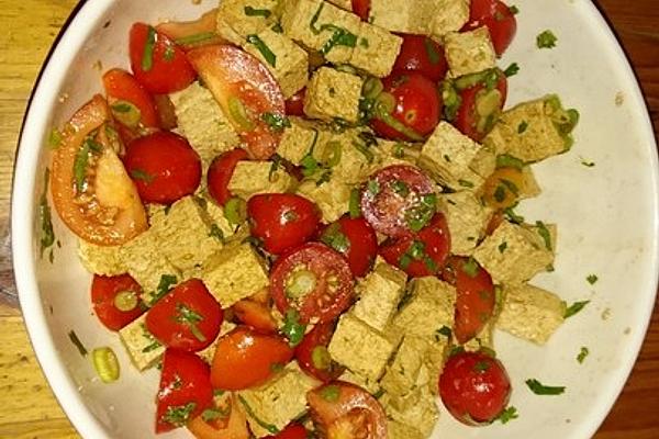 Tofu – Tomato Salad with Coriander