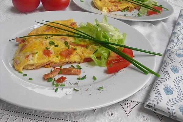 Tomato and Ham Omelette