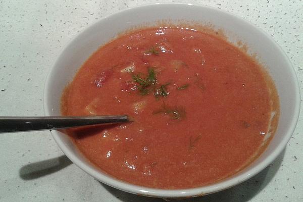 Tomato and Peanut Soup with Fennel