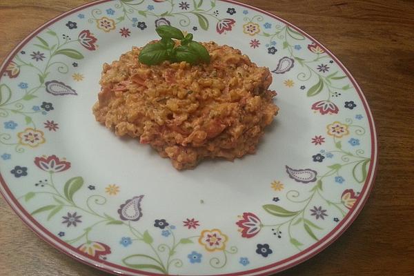 Tomato-basil Risotto with Pine Nuts