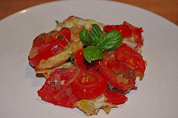 Tomato – Bread – Mozzarella – Casserole
