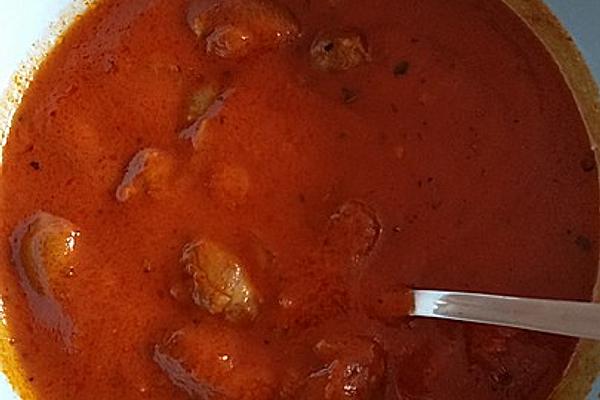 Tomato Chicken Heart Soup