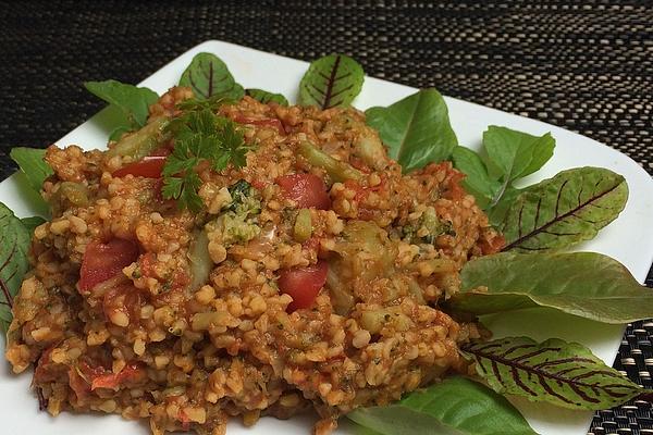 Tomato Couscous with Broccoli