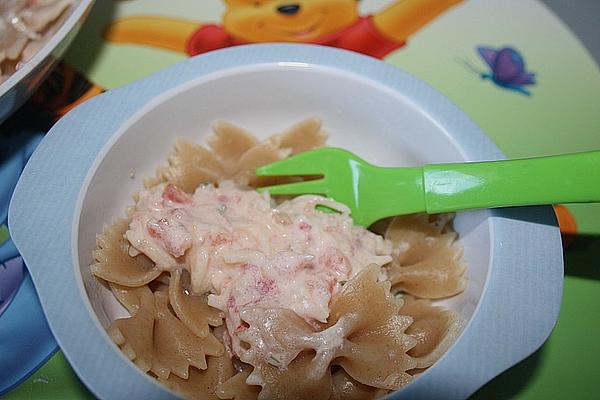 Tomato – Cream Cheese – Pasta for Toddlers