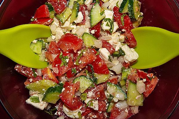 Tomato – Cucumber – Salad with Sheep Cheese