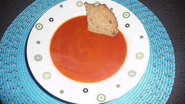 Tomato Soup with Pesto