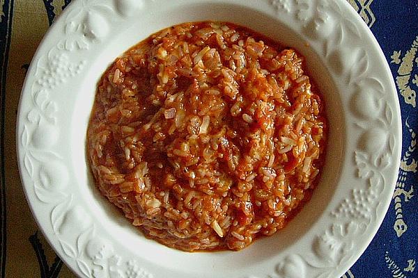 Tomato Risotto with Basil