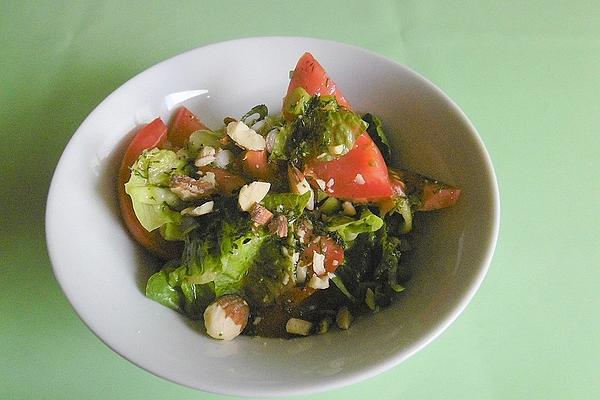 Tomato Salad with Salted Almonds
