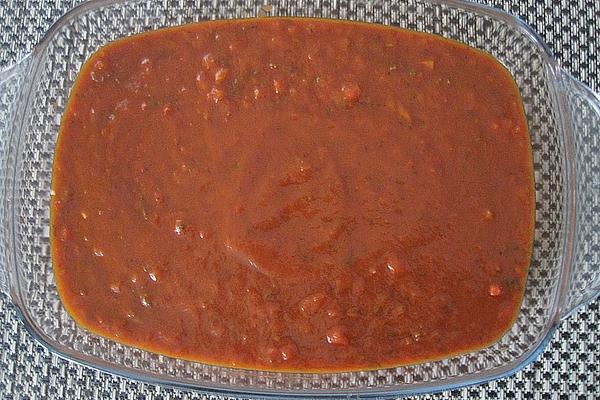 Tomato Sauce with Peppers in Stock