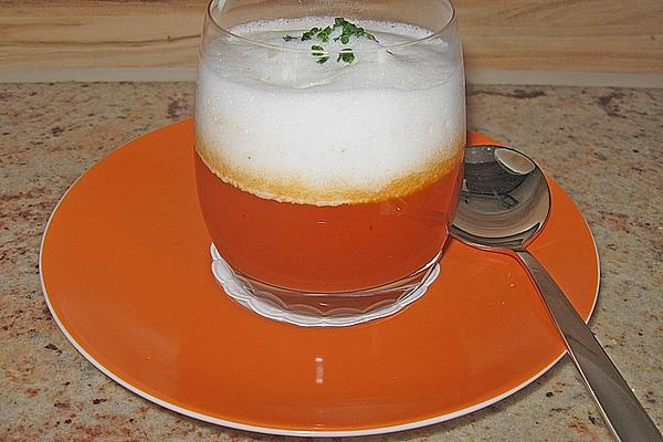 Tomato Soup with Basil Foam