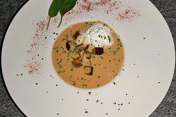 Tomato Soup with Natural Cream Cheese