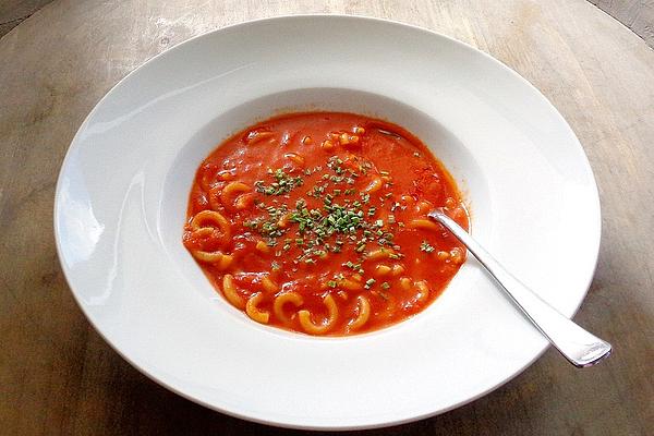 Tomato Soup with Noodles