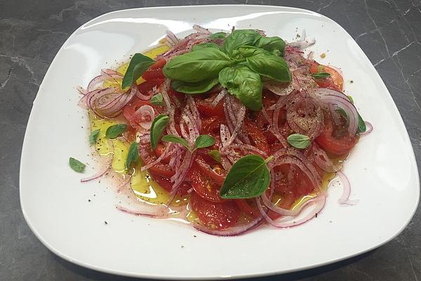 Tomatoes on Herb Quark