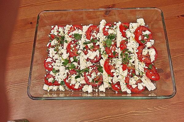 Tomatoes with Feta Cheese from Oven