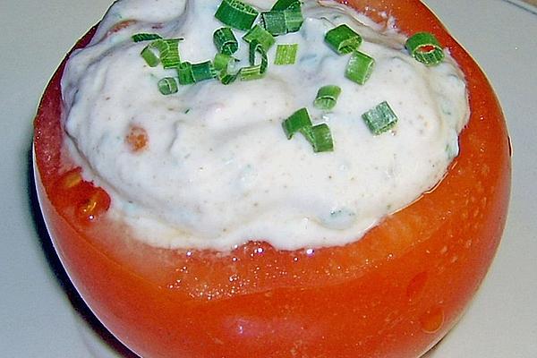 Tomatoes with Herb Quark Filling