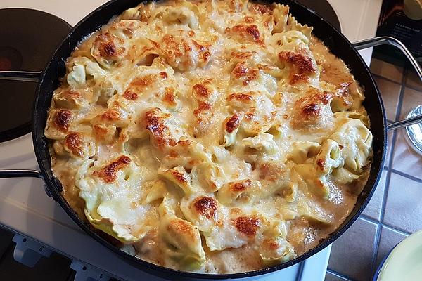 Tortellini Casserole with Bacon and Ricotta