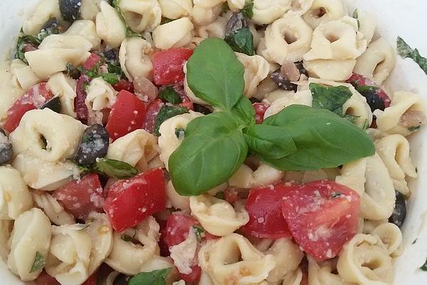 Tortellini Salad with Parmesan and Olives