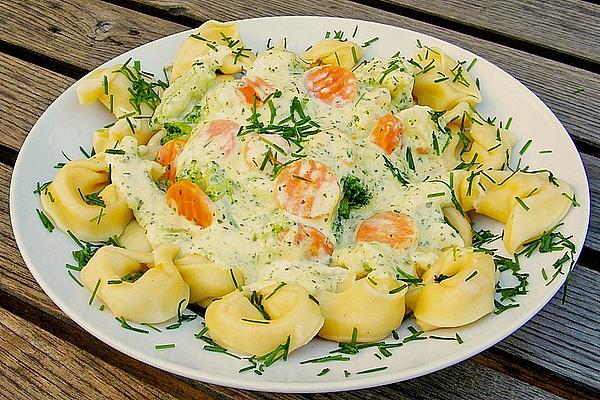 Tortellini with Imperial Vegetables – Cheese Sauce