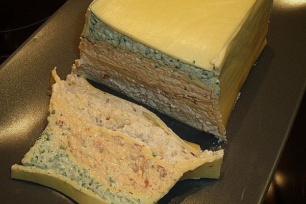 Tricolor Cheese Terrine