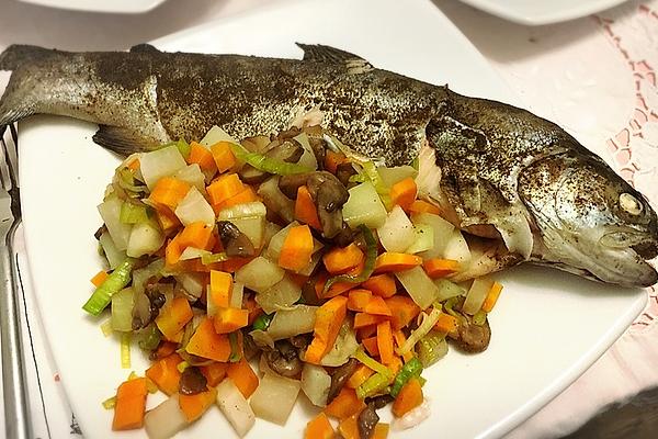 Trout with Garden Vegetables