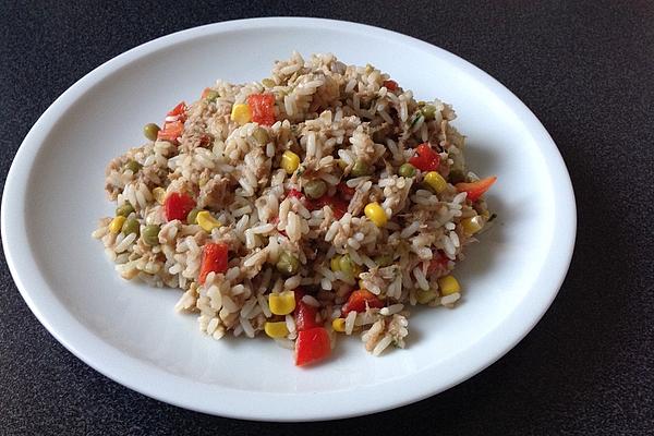 Tuna – Rice Salad Without Mayonnaise