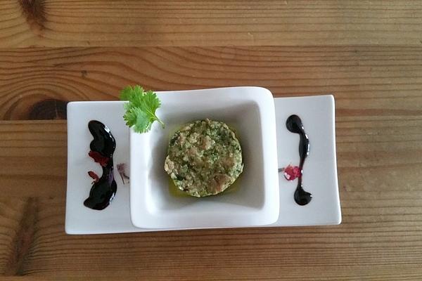 Tuna Tartare with Coriander Pesto