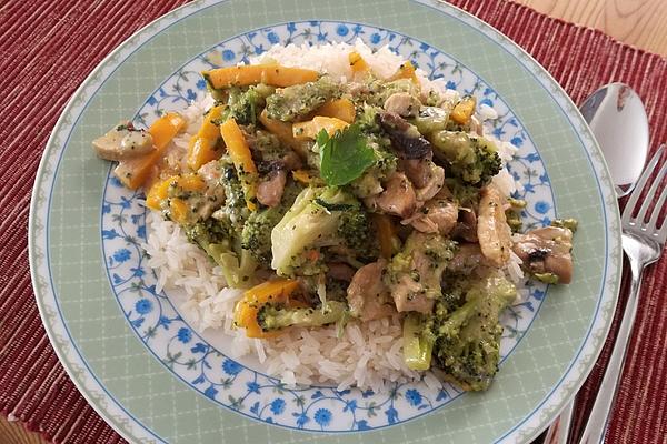 Turkey and Vegetable Pan with Rice