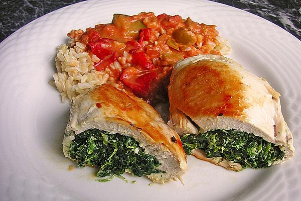 Turkey Fillet with Spinach and Cream Cheese Filling