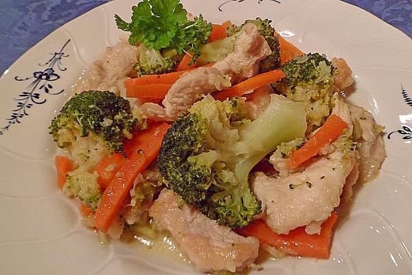 Turkey Goulash with Broccoli and Carrots