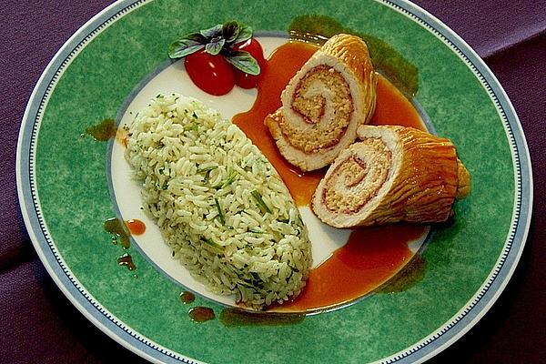 Turkey Roulade Filled with North Sea Shrimps