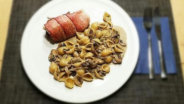 Turkey and Mushroom Pan with Ribbon Noodles
