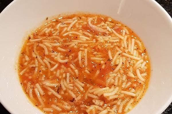 Turkish Chicken Soup with Noodles
