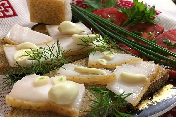 Ukrainian Salo with Borsch