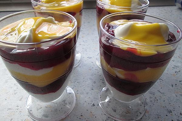 Vanilla Cherry Dish with Eggnog