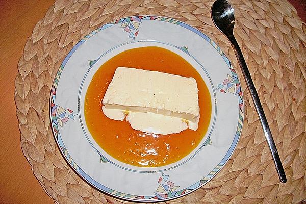 Vanilla Parfait with Orange Sauce