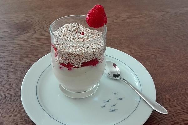 Vanilla Strawberry Amaranth Dessert