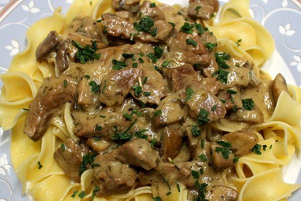 Veal Cream with Pappardelle
