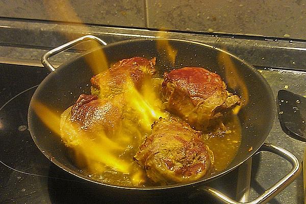 Veal Fillet in Mustard-bacon Coating