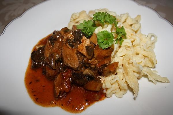 Veal Ragout with Porcini Mushrooms and Herbs