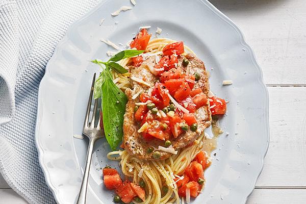 Veal Schnitzel with Tomatoes