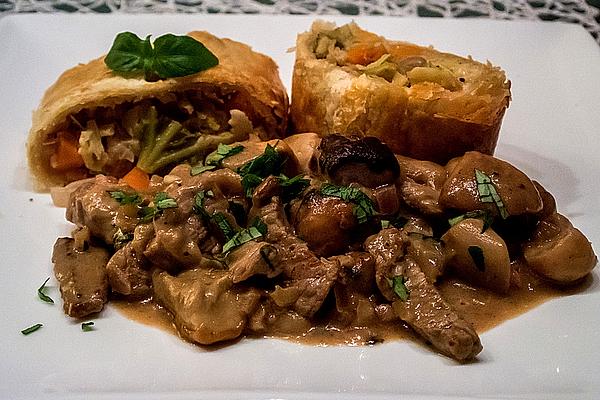 Veal Strips with Porcini Mushrooms
