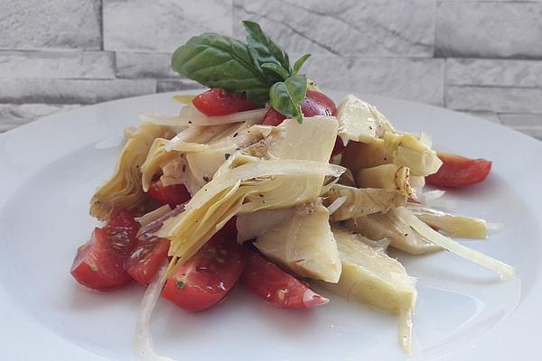 Vegan Artichoke Salad with Tomatoes