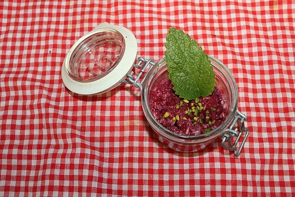 Vegan Berry Porridge with Pistachios